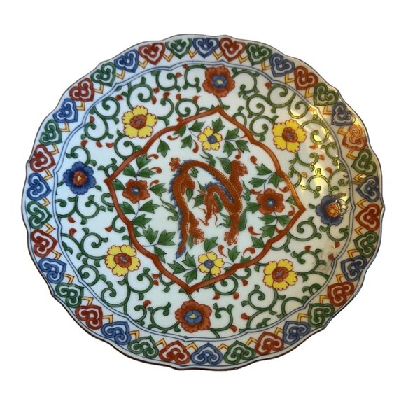 Late 20th Century OMC Japan Chinoiserie Plate - Picture 3 of 7